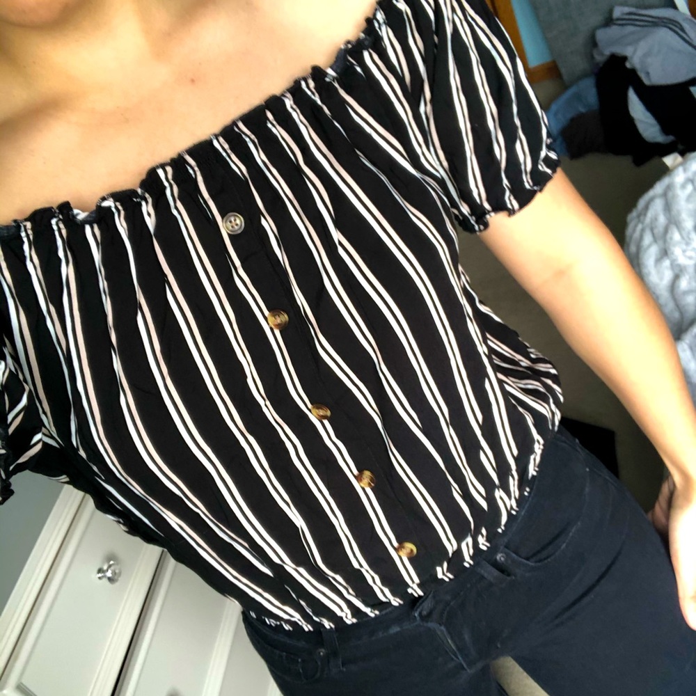 Off the shoulder top!